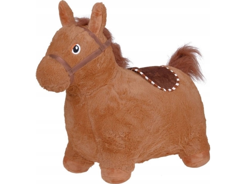 Jokomisiada Oppustelig plyshoppehest til børn pumpe ZA5443 CB