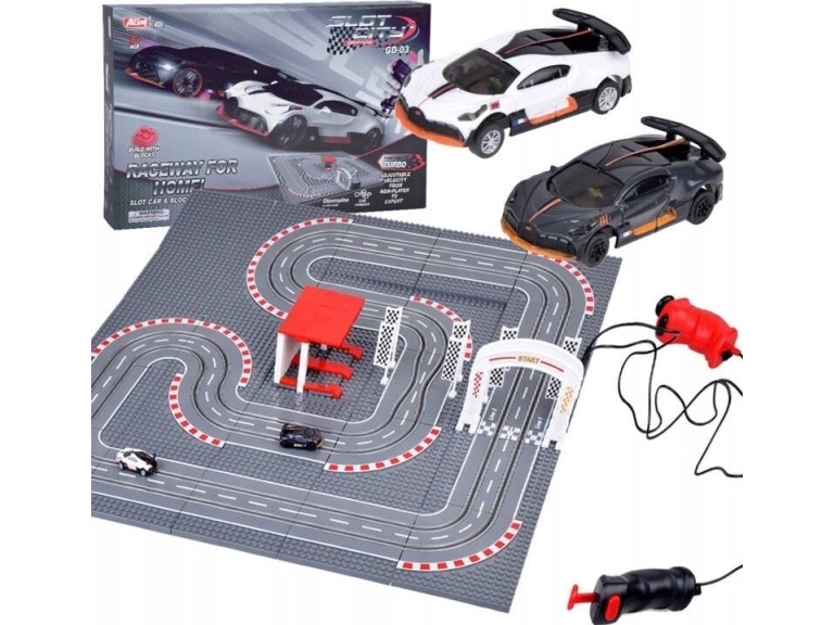 Bugatti racerbane i klodser 2 biler på fjernbetjening RC0664
