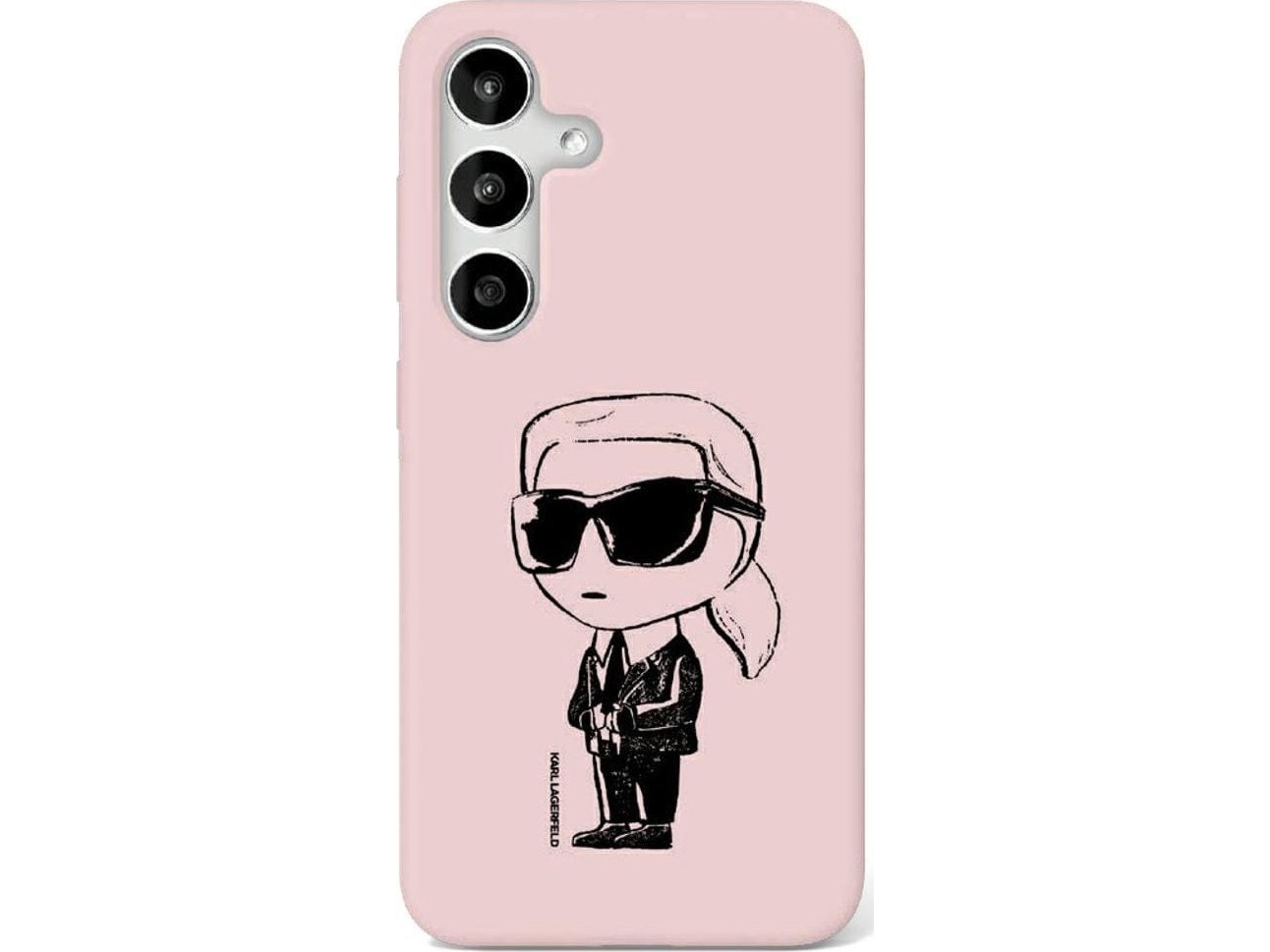 Karl Lagerfeld Silikon Graffiti Ikonik Tryckt Logo Magsafe Fodral För Samsung Galaxy S25 Ultra Rosa