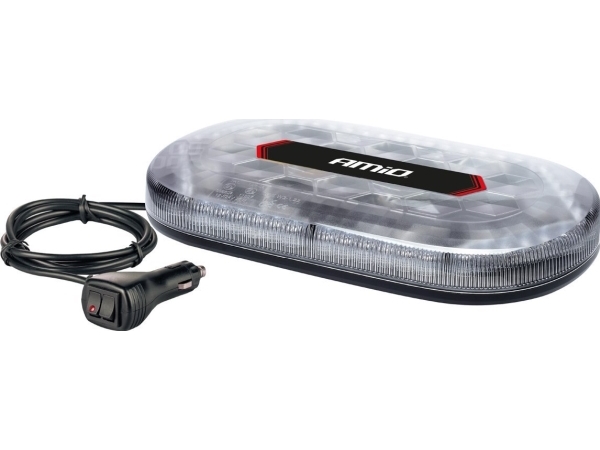 Magnetinis LED įspėjamasis žibintas 48 LED WLB78 R65 12V 24V AMIO-03336