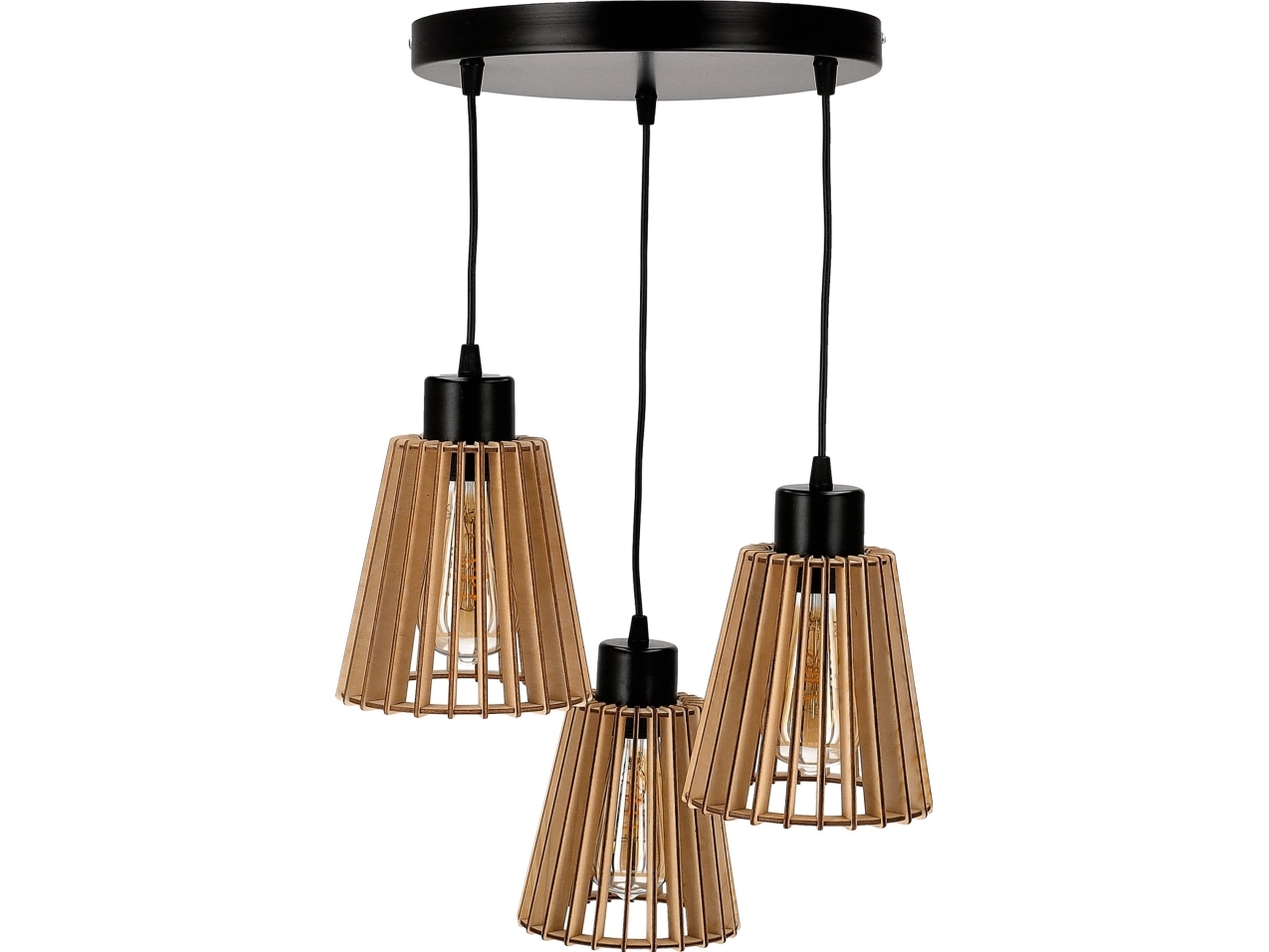 Orno Delos 3p E27 Taklampa Max. 3x60w Svart Tra Rund