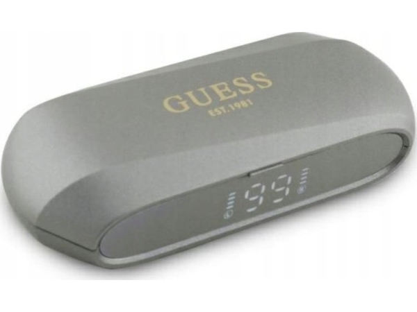 Guess Bluetooth-Kopfhörer Gutwsc2mcdse Tws + Docking-Station Taupe Elongated Metallic Printed Logo