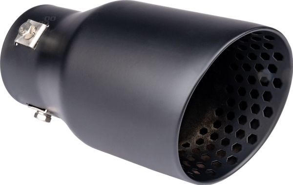 AMiO Pakokaasun äänenvaimentimen kärki ruostumatonta terästä musta matta amio-04061 amio-04061