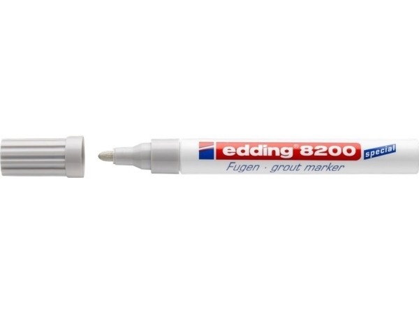 Edding 8200, Grau, Weiß, Rundspitze, Rund, 2 Mm, 4 Mm