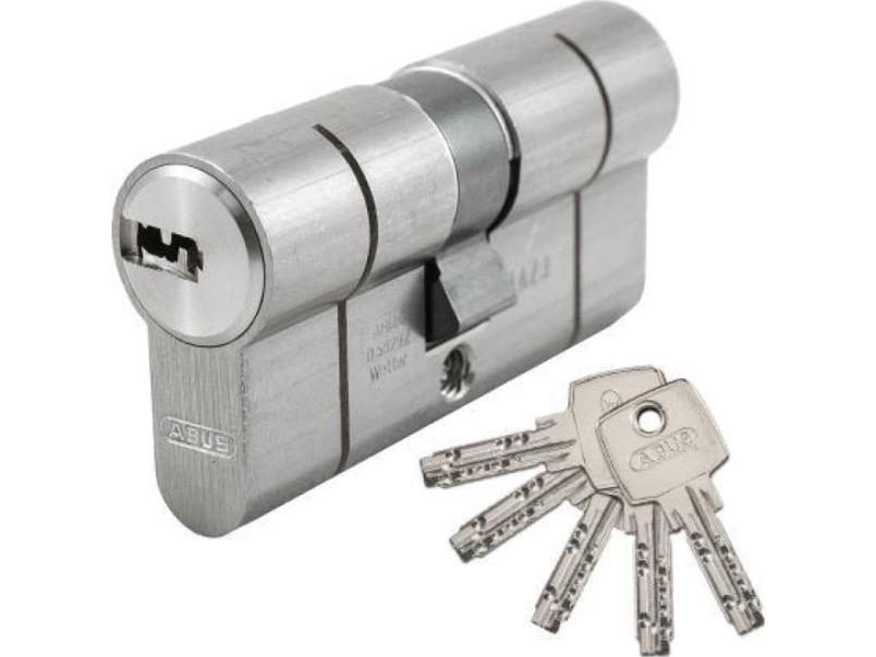 Abus Lock Cylinder D6 30X30mm Nickel 5K