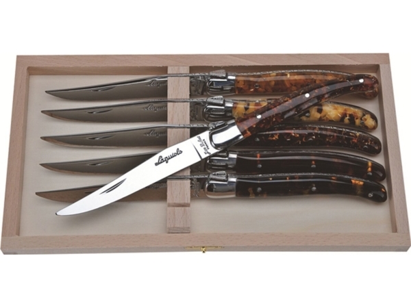 Laguiole Tradition Jean Dubost Laguiole 6 Pcs. Steak Knife Set Acrylic