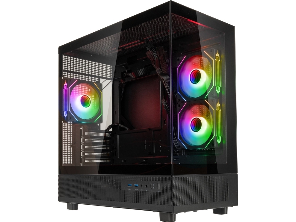 Gsi Smartassembly Argb Glass Micro Atx Case 750w Gold Gsi M Atx G750g