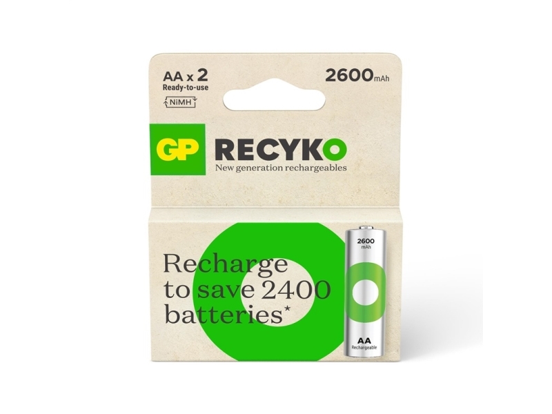 Ikke Vist_V Akkumulatorer Gp Recyko Aa. 2600Mah. 2Pc