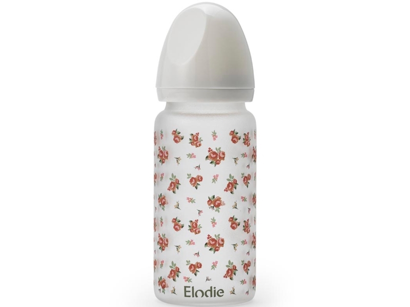 Glass Feeding Bottle, Autumn Rose