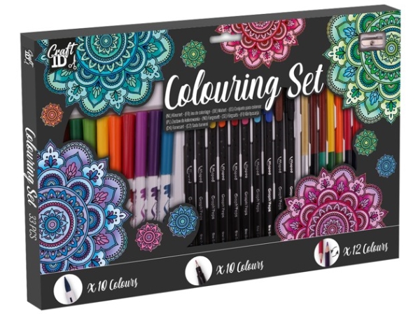 Färgset med 33 delar | Skrivredskap - Övriga skrivredskap | GameStuff