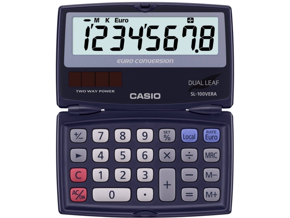 Casio Sl-100Vera Lommeregner Sort ( Sl-100Vera )
