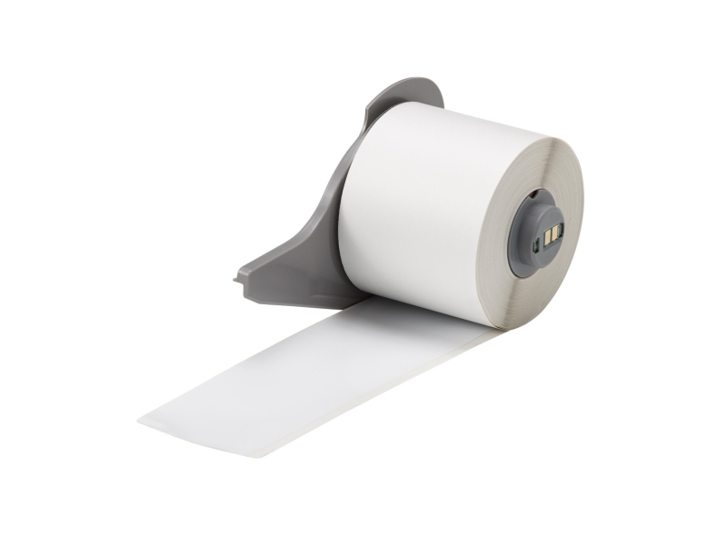 Brady M7C-2000-595-WT, Hvid, Permanent akryl, Kontinuerlig etiket, 0,102 mm, Termisk overførsel, Vinyl
