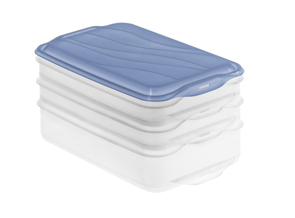 Rotho RONDO, Container, Rektangulær, Blå, Transparent, Plast, 160 mm, 240 mm