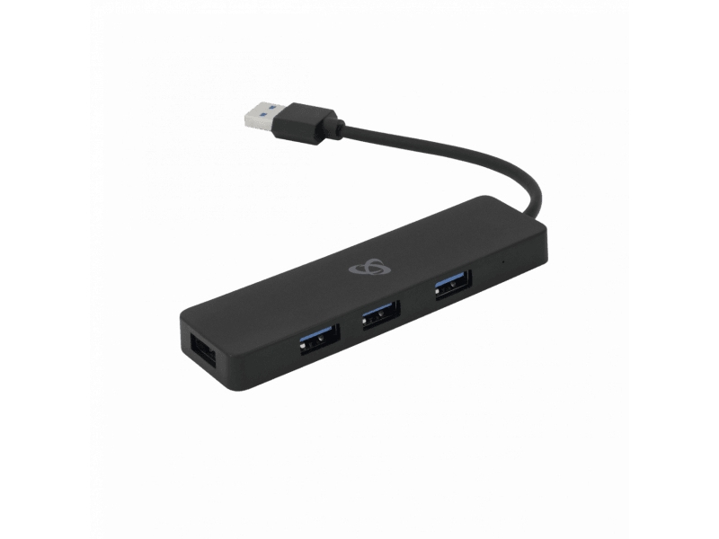 Sbox H-504, Usb 2.0, Usb 3.0, 5000 Mbit/S, Schwarz, Acrylnitril-Butadien-Styrol, 0,1 M