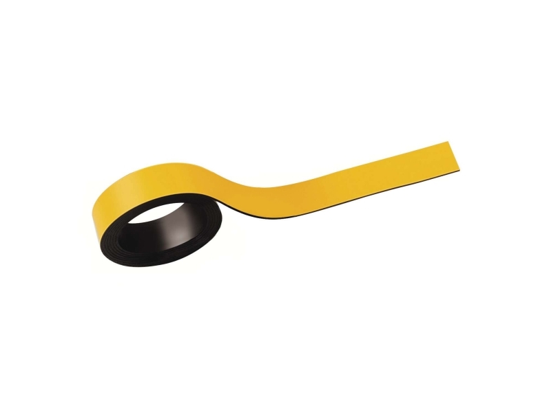 Maul Hebel Magnetstrimmel (B)15 Mm X (L)1.000 Mm, Gul, Kan Skrives På, Kan Skæres Til, Tykkelse: 1 Mm (65205-15)