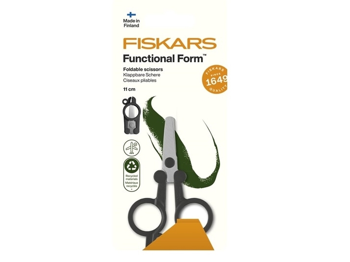 Fiskars Foldbar Rejsesaks Functional Form Reupdate, 11 Cm