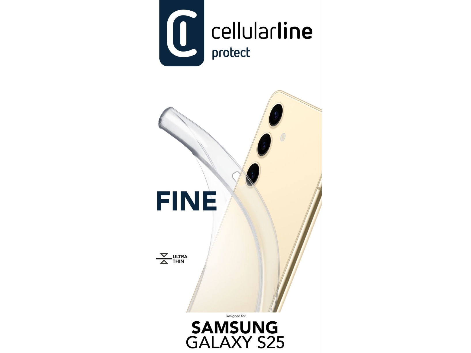 Cellularline Finecgals25t Omslag Samsung Galaxy S25 16 1 Cm 6.36  " Transparent