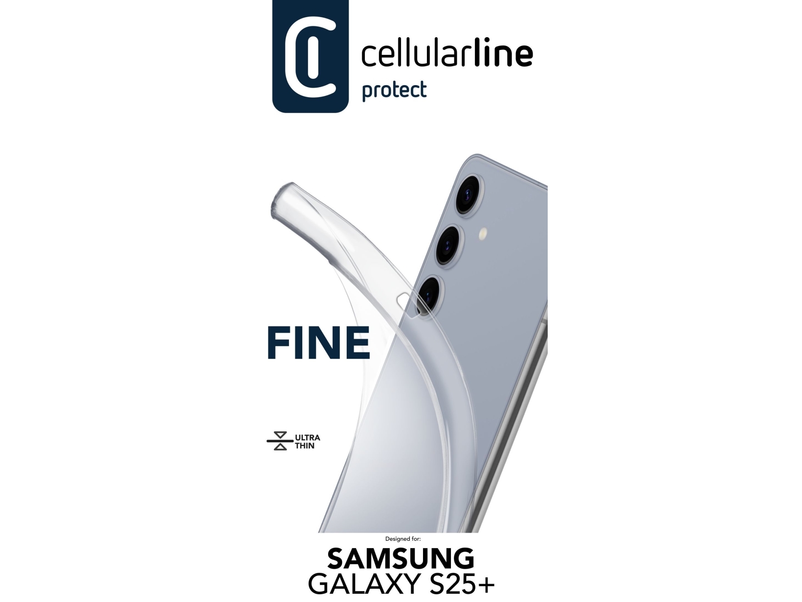 Cellularline Finecgals25plt Omslag Samsung Galaxy S25 17 3 Cm 6.82  " Transparent