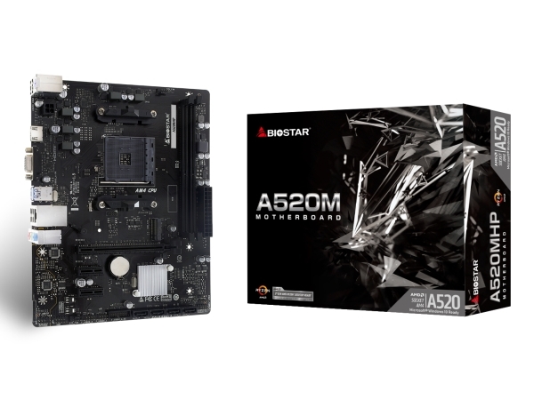 Biostar A520mhp, Amd, Sockel Am4, Amd Ryzen 3000 Series, Amd Ryzen 4000 Series, Amd Ryzen 5000 Series, Sockel Am4, Ddr4-Sdram, 64 Gb