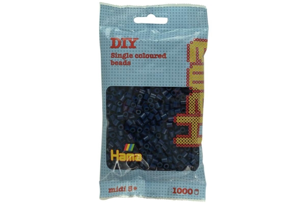 Hama midi perler 1000stk midnatsblå | Leksaker - Kreativitet - Pärlor | GameStuff