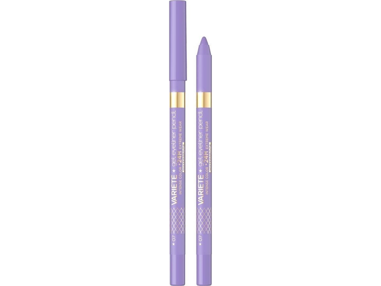 Eveline Cosmetics vandfast gel-øjeblyant 07 Lavender