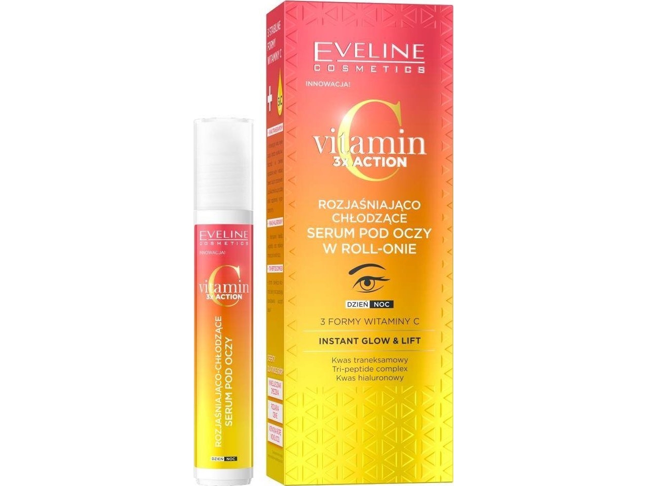 Eveline_Vitamin C 3X Action Aufhellendes Und Kühlendes Augenserum Im Roll-On 15Ml