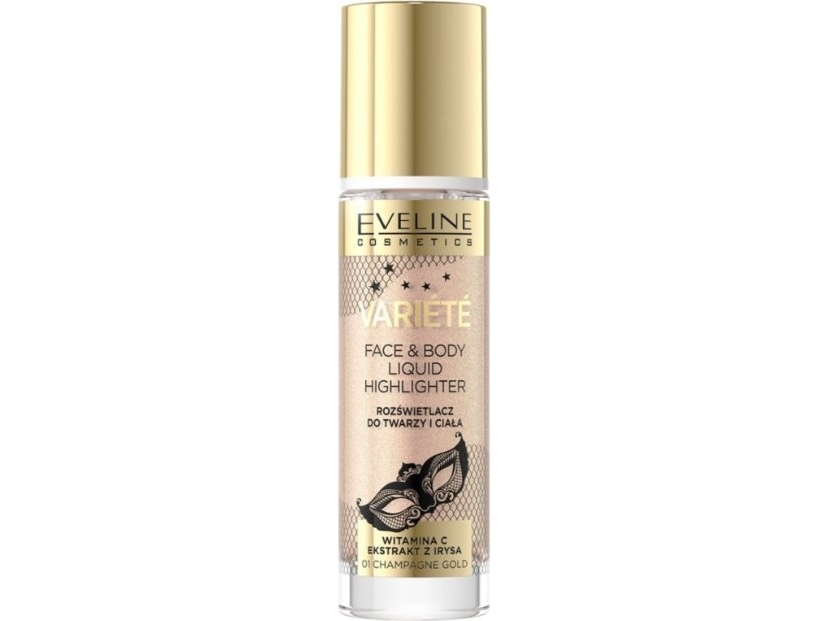 Eveline Variete Face And Body Highlighter 01 Champagne Gold 30Ml
