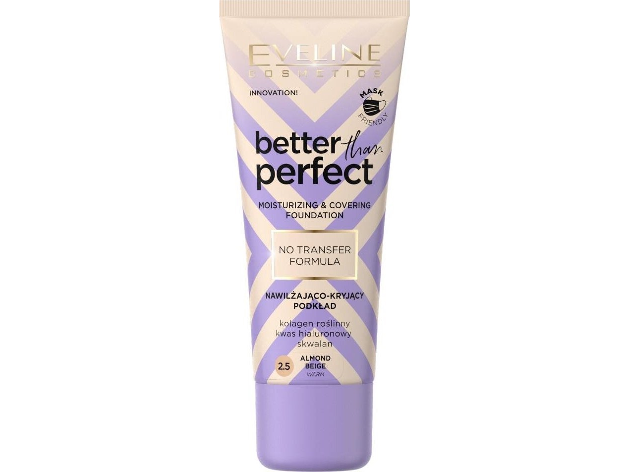 Xxxx__Eveline Cosmetics (Eveline) Eveline Feuchtigkeitsspendende Und Abdeckende Foundation 2.5 Almond Beige 30Ml