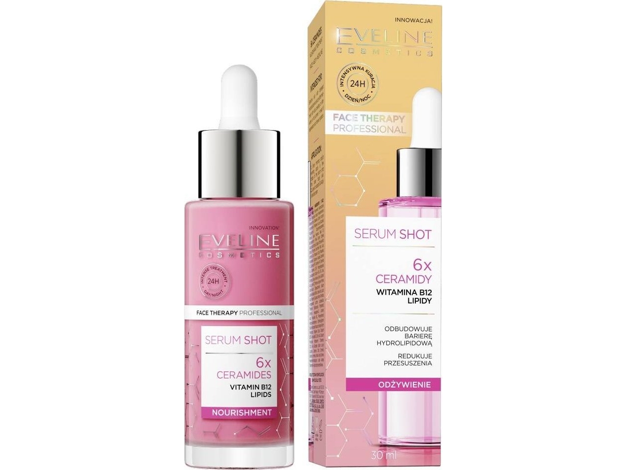 Eveline_Serum Shot Nærende Behandling, 6X Ceramider 30Ml