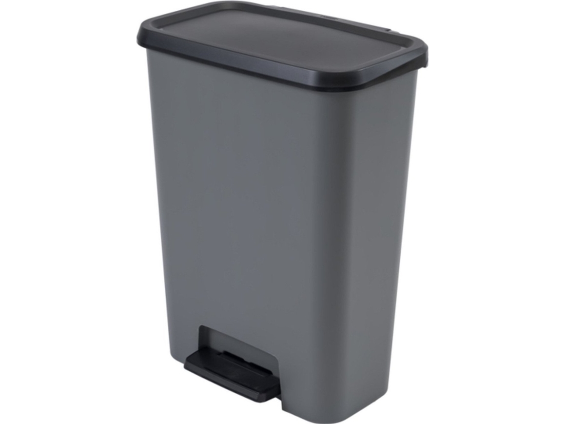 Curver/Keter Curver Waste Bin With Pedal 50L /Dark Gray/ Black