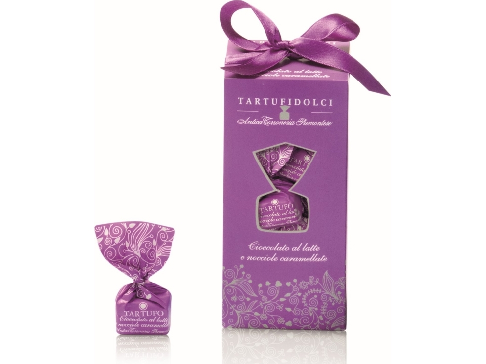 Antica Torroneria Piemontese suklaatryffelit Link AL LATTE E NOCCIOLE CARAMELLATE 160g