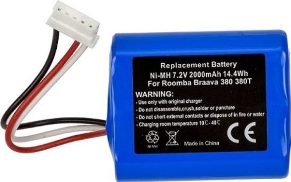 Extra Digital Akumuliatorius Prietaisams Irobot Braava 380, 7.2V, 2.0Ah, Ni-Mh