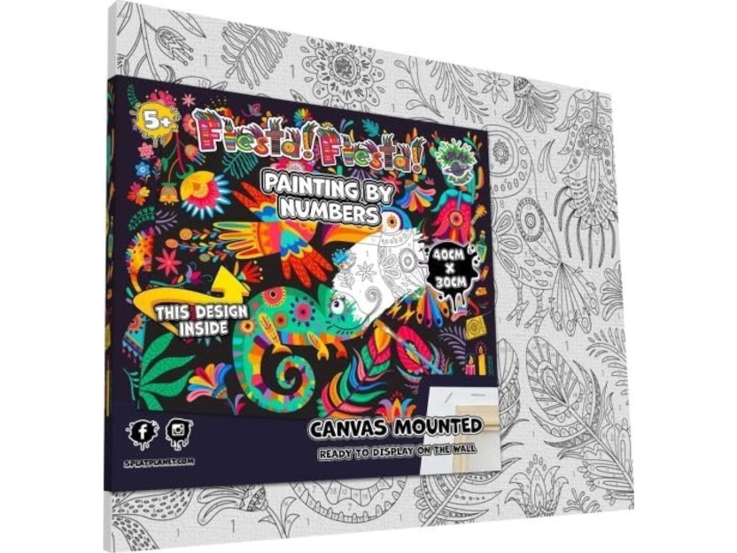 Måla efter nummer på duk 30x40cm, fiesta | Skola & Hobby - Konsthantverk - Handgjorda produkter | GameStuff