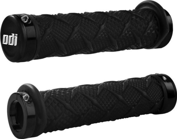 Vairo rankenėlės ODI X-Treme MTB Lock-On 130mm Bonus Pack Juodas/Juodas