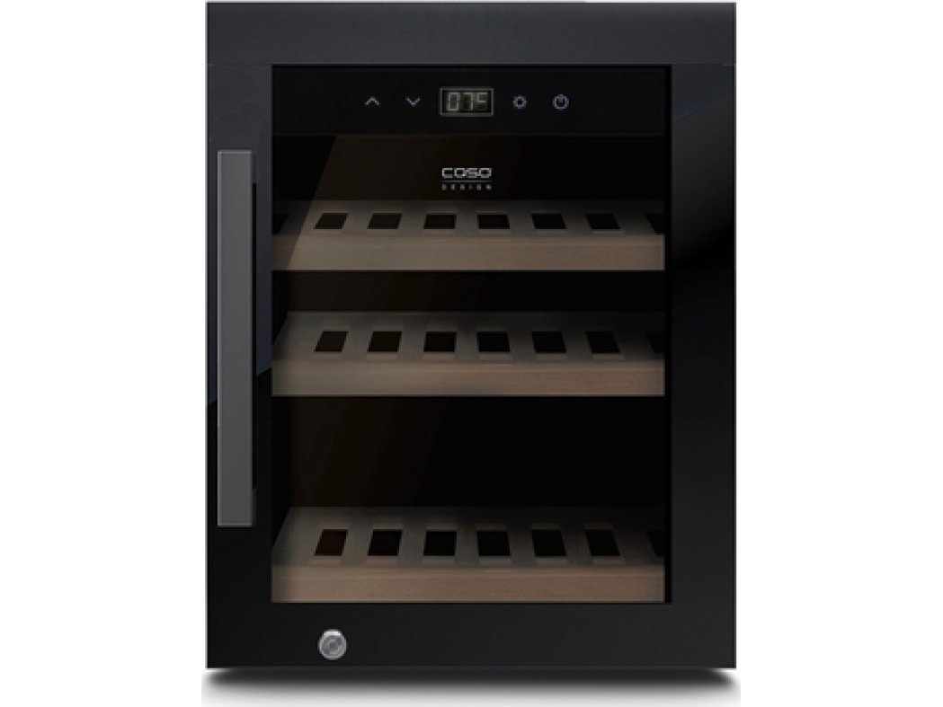 Vyno šaldytuvas Caso WineExclusive 12, juodas | Vitvaror - Kyl & Frys - Vinkylar | GameStuff