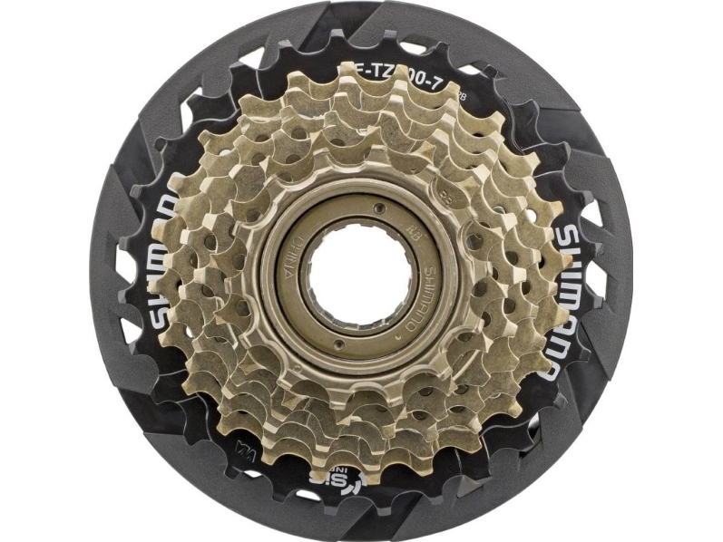Shimano Bakre kedjehjul Shimano MF-TZ500 7-växlat med skydd (skruvas på) | Cykling - Reservdelar - Kassetter | GameStuff