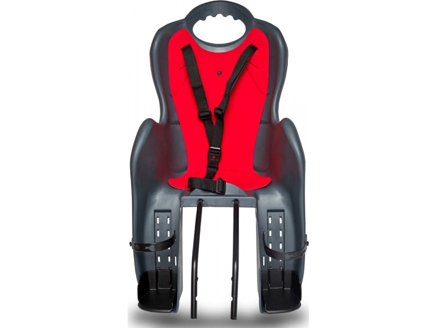 Vaikiška kėdutė HTP Italija Elibas T prie rėmo antracito-raudona