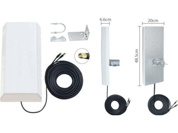 Hismart 5G/LTE/CBRS 2x2MIMO-antenn, 1,7-3,8 GHz, 2x 18dBi | TV, Ljud & Bild - TV & Hemmabio - TV Tillbehör | GameStuff