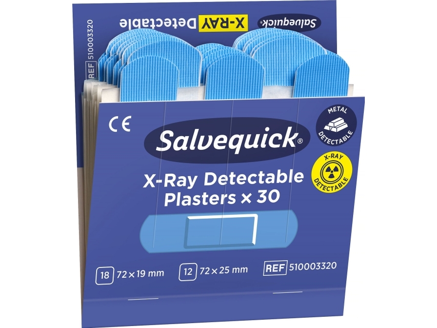 Salvequick X-Ray Detectable 30x6 plaster | Kläder & Säkerhet - Säkerhetsutrustning - Första hjälpen | GameStuff