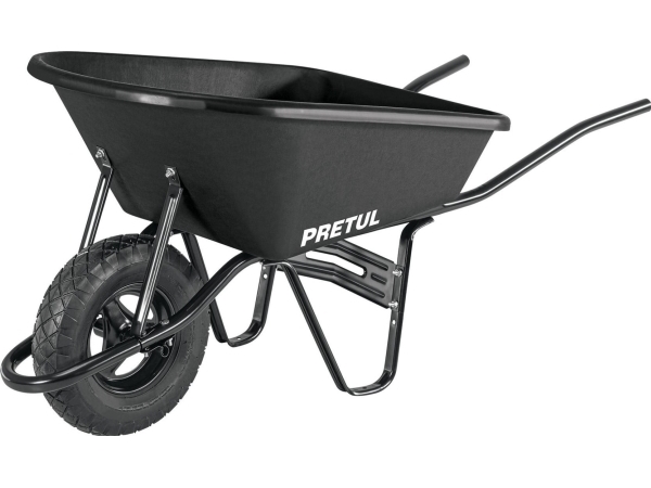 Truper Puutarhakärry, jossa on muovialusta ja kumirengas 95L Pretul®