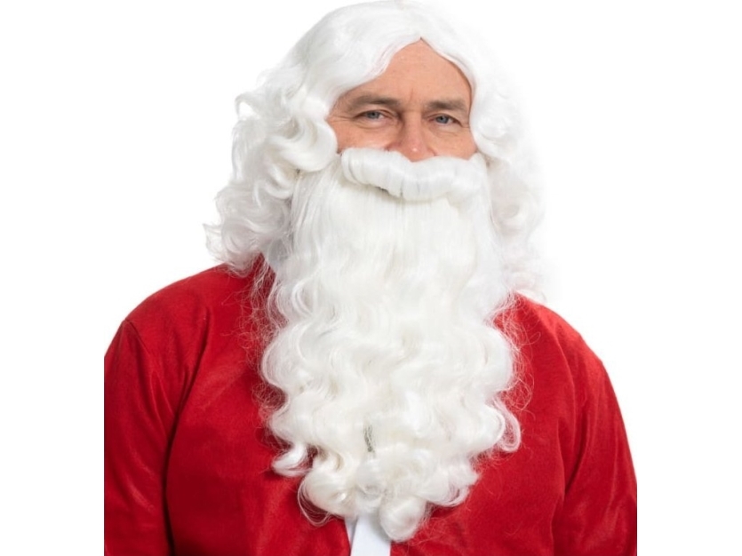 Winteria tomte peruk och skägg set vit | N - A | GameStuff