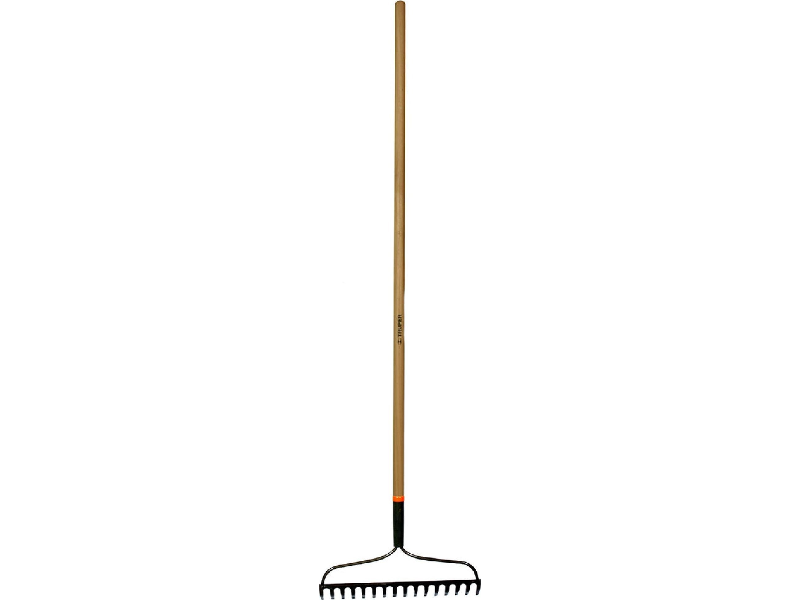 Jordkratta med 16 ståltänder, trähandtag, 137 cm Truper® | Trädgården - Trädgårdsredskap - Räfsor | GameStuff