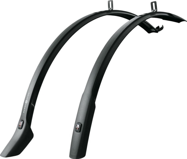 SKS VELO 42 URBAN, Etu- & takaroiskeläppä (pakkaus), Musta