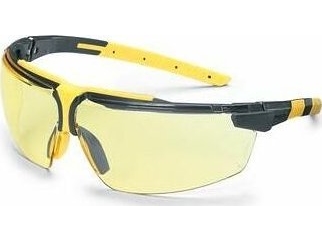 Apsauginiai akiniai Uvex i-3 s geltona linze, supravision excellence (nesibraižantys ir nerasojantys) padengimas, antracito/geltonos kojelės.