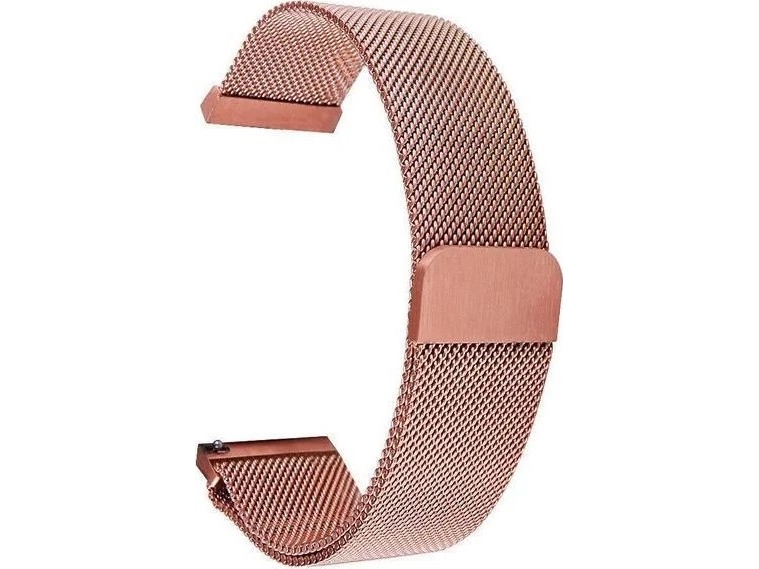 Tactical Laikrodžio Metalinis Nerūdijančio Plieno Dirželis, Rausvos Spalvos, 20Mm