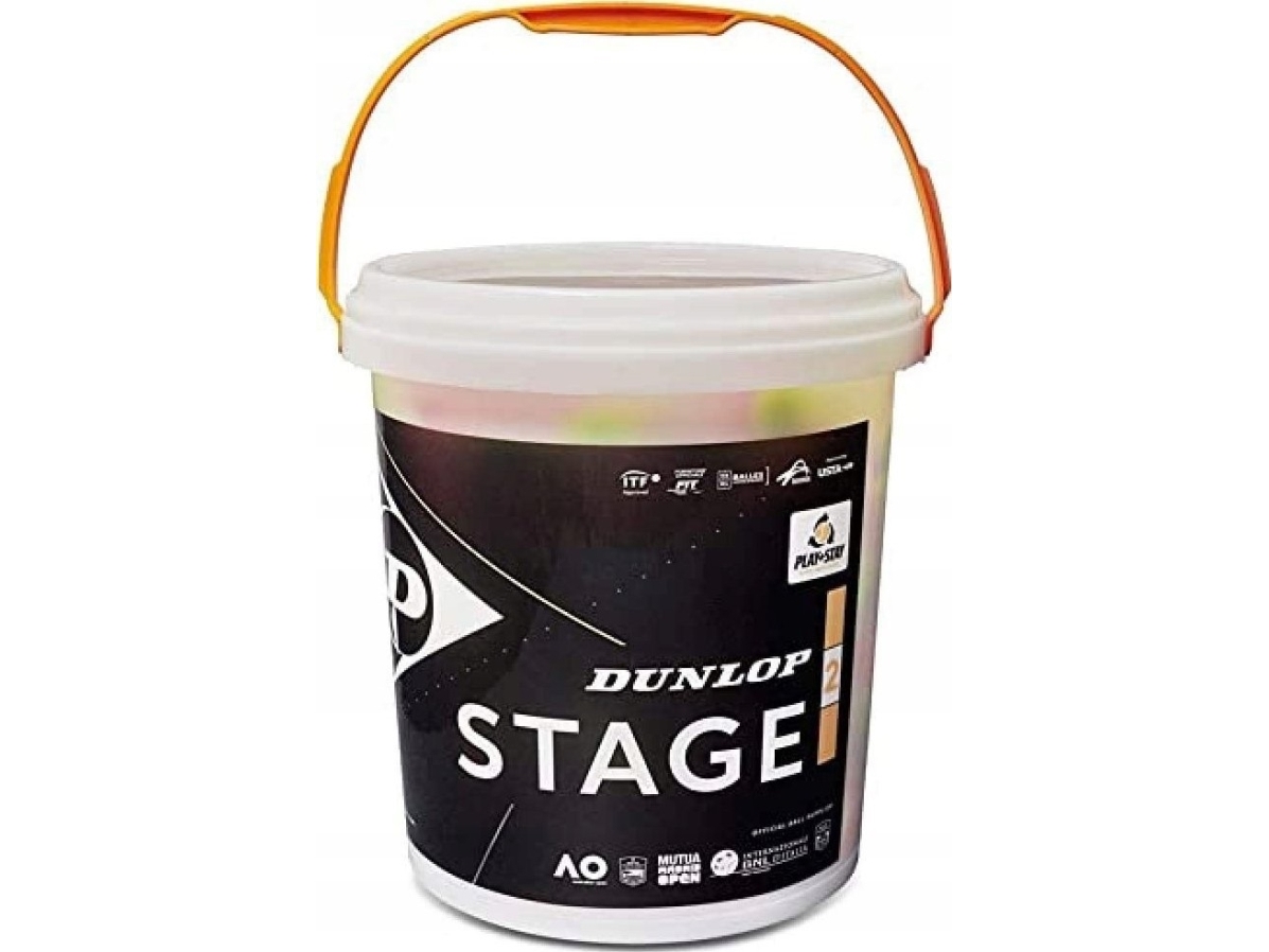 Dunlop Tennis Balls Dunlop Stage 2 Orange 60-Bucket Itf