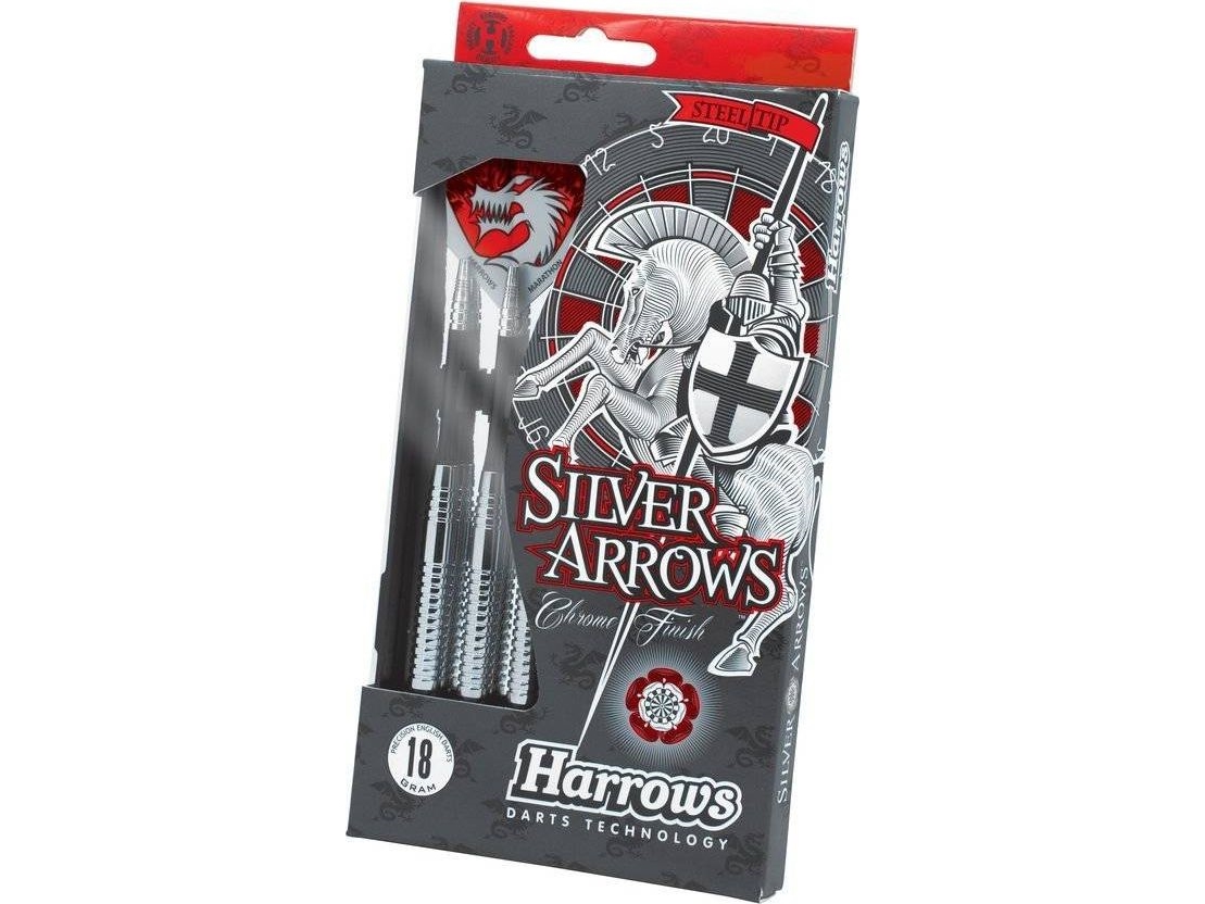 Alternativ bild 0 för Harrows Darts Steeltip Sidabrinis ARROWS 3x26gR