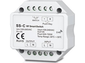 Skydance Ss-C Einkanalregler 230V Ohne Massefunktion + Push Key