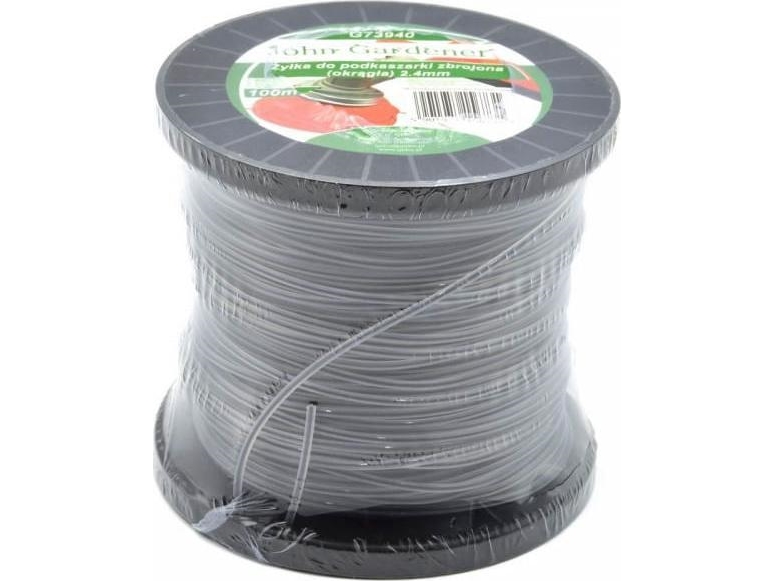 Geko Forsterket Trimmerline (Rund) 2,4Mmx100m (24) G73940 Geko