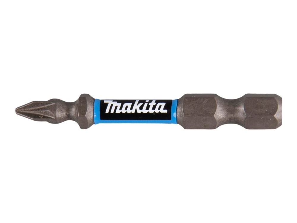 Makita Impact Premier - Stødskruetrækkerbit - 2 Stykker - Pozidriv - Pz1 - Sekskantet - Længde: 50 Mm - For Makita Dtd172z